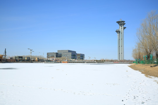 奥林匹克公园雪景