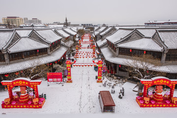 青州古城雪景