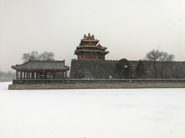 故宫角楼雪景