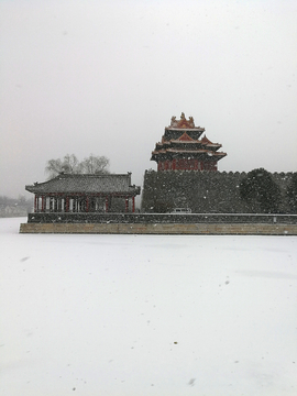 故宫角楼雪景