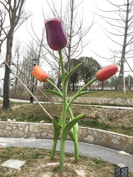 郁金香雕塑