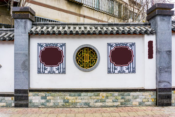 中式院墙背景墙