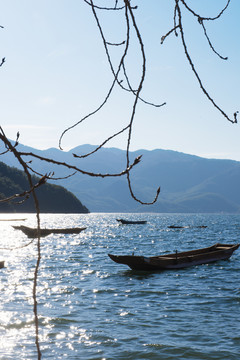 泸沽湖冬季风景超清大图