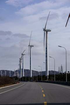 风力发电机群