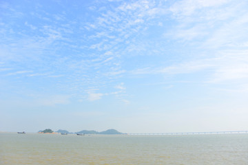 珠海九州岛及港珠澳大桥远景