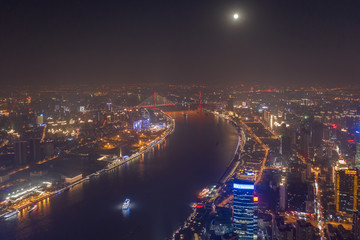 航拍上海摩天大楼夜景64