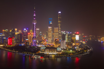 航拍上海夜景43