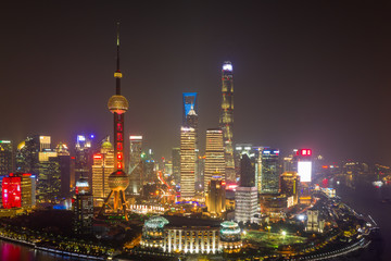 航拍上海夜景44