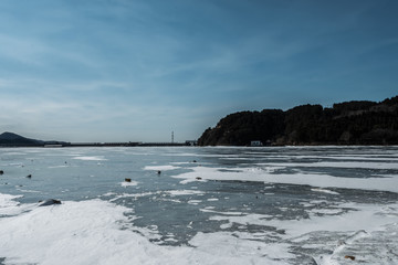 冰雪湖泊