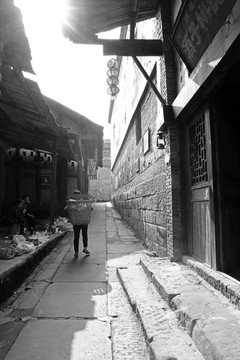 重庆老街黑白记忆