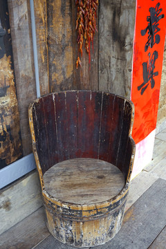 湘西乡村民居古董椅子