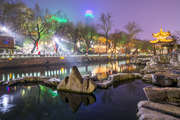 济南黑虎泉夜景