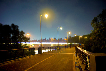 街头立交桥夜景