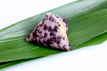 手工板栗紫米粽