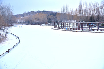 奥林匹克森林公园雪景