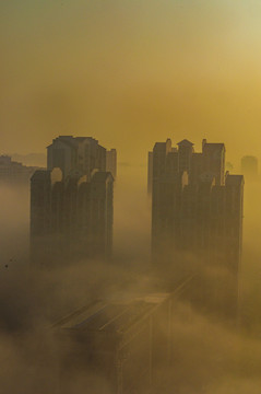 城市上空风景