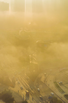 城市上空