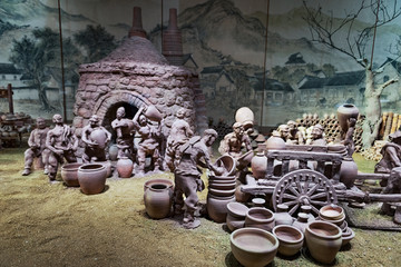 陶塑民国陶瓷生产场景