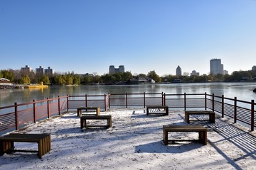 紫竹院雪景