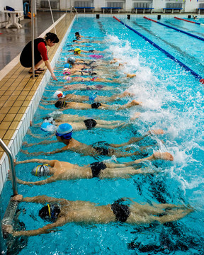 少年儿童的游泳训练