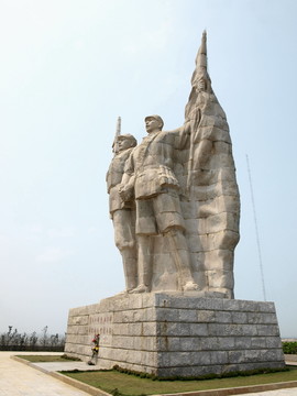 解放海南岛解放军雕像