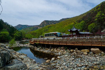 泰山西路桃花峪风光