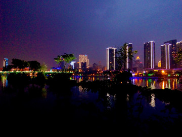 柳江夜色风景