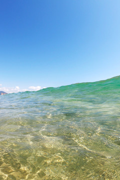 玻璃海水高清背景