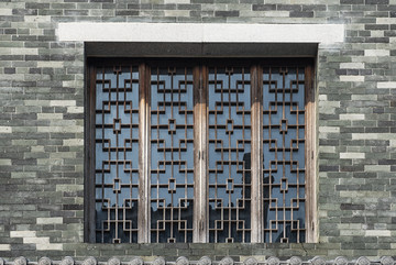 岭南建筑中式窗户