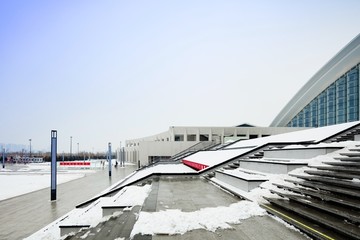 济南东站雪景