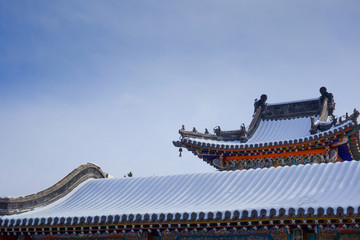 古建筑雪景