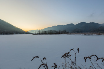 大九湖雪景