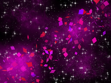 高清紫色星空图