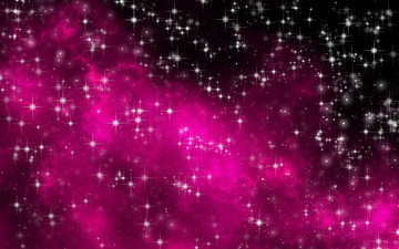 高清紫红色的星空图