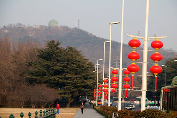 道路节日氛围