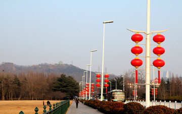 道路节日氛围