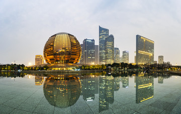 杭州钱江新城洲际酒店夜景