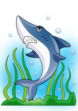 大鲨鱼卡通形象