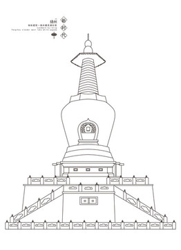 扬州地标建筑扬州瘦西湖白塔
