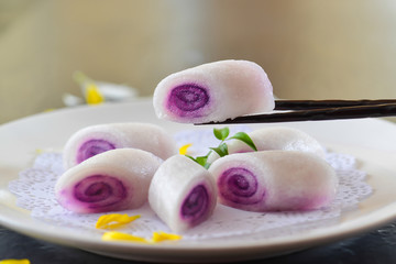 紫薯糕卷