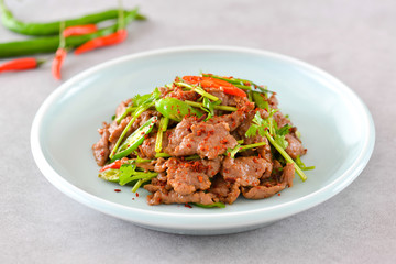 尖椒小炒牛肉