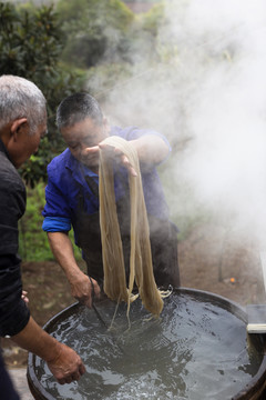 红薯粉条制作