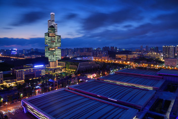 贵阳中天201大厦夜景