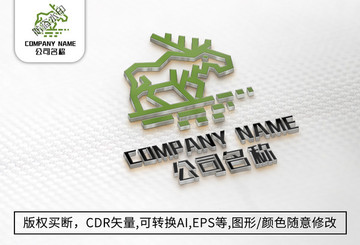 鹿logo标志公司商标设计