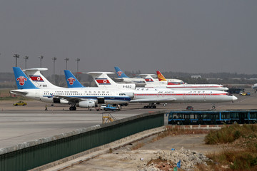朝鲜高丽航空公司飞机在中国沈阳