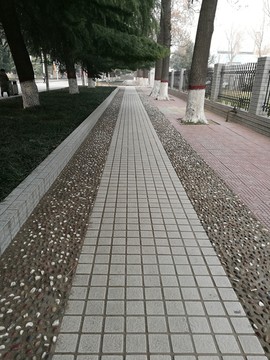 鹅卵石小路