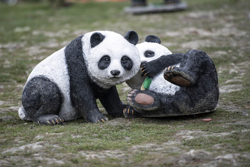 熊猫1塑像2公园
