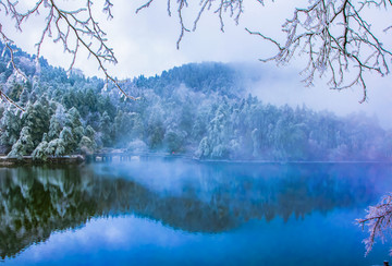 庐山雪景