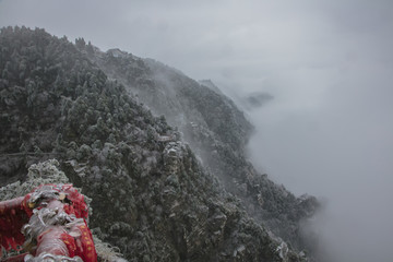 庐山雪景