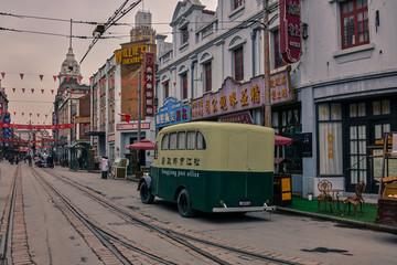 老上海邮政车